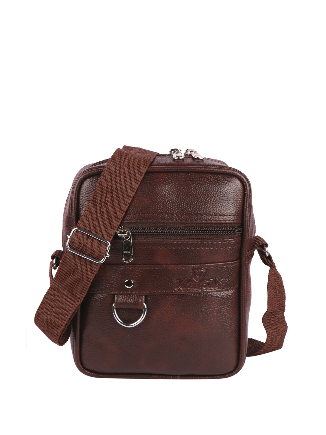 Keviv Men Structured Messenger Bag