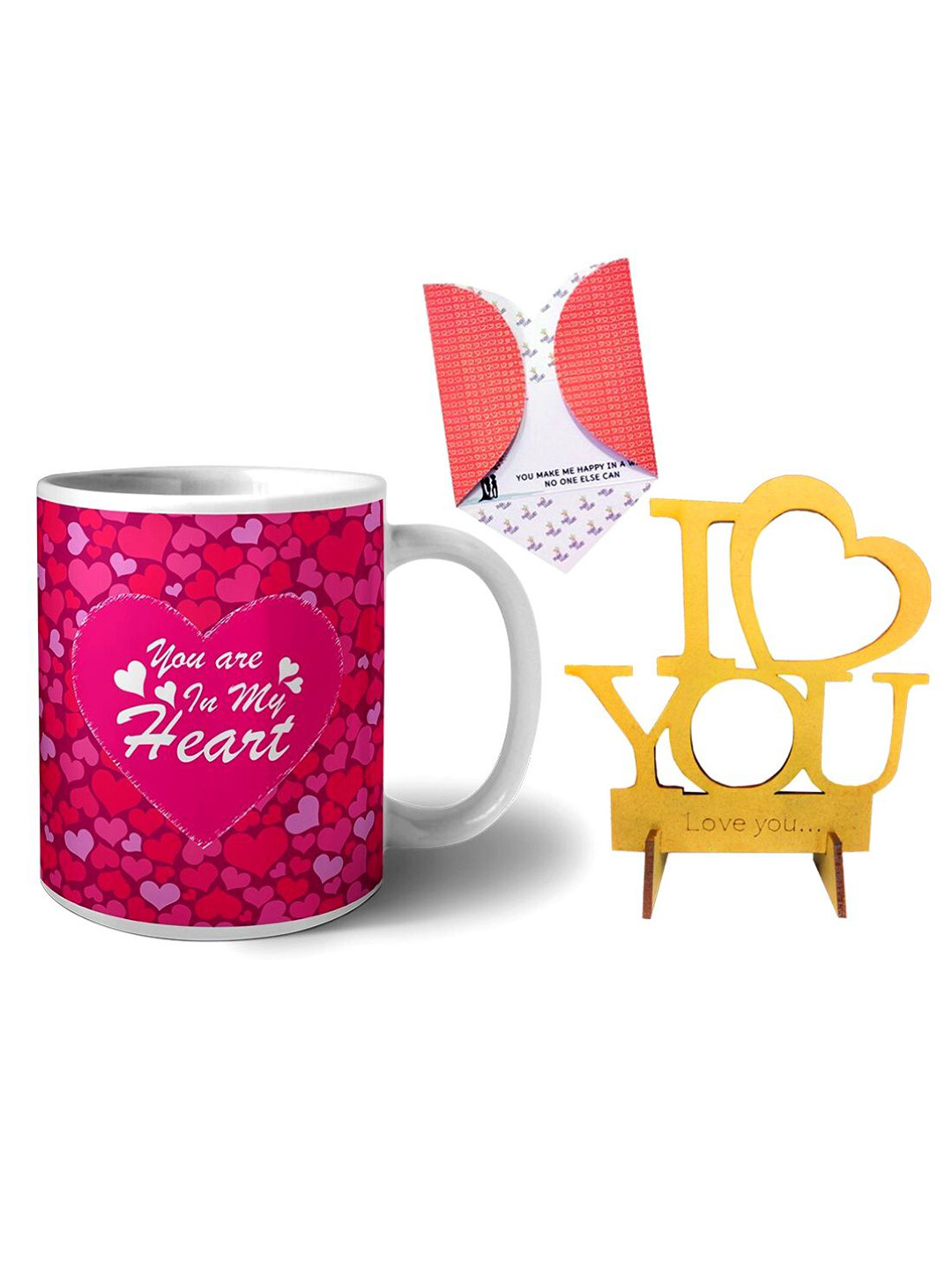 Phirki Studio Irish White Conversational Ceramic Microwave Safe 3 Piece Mugs-325ml