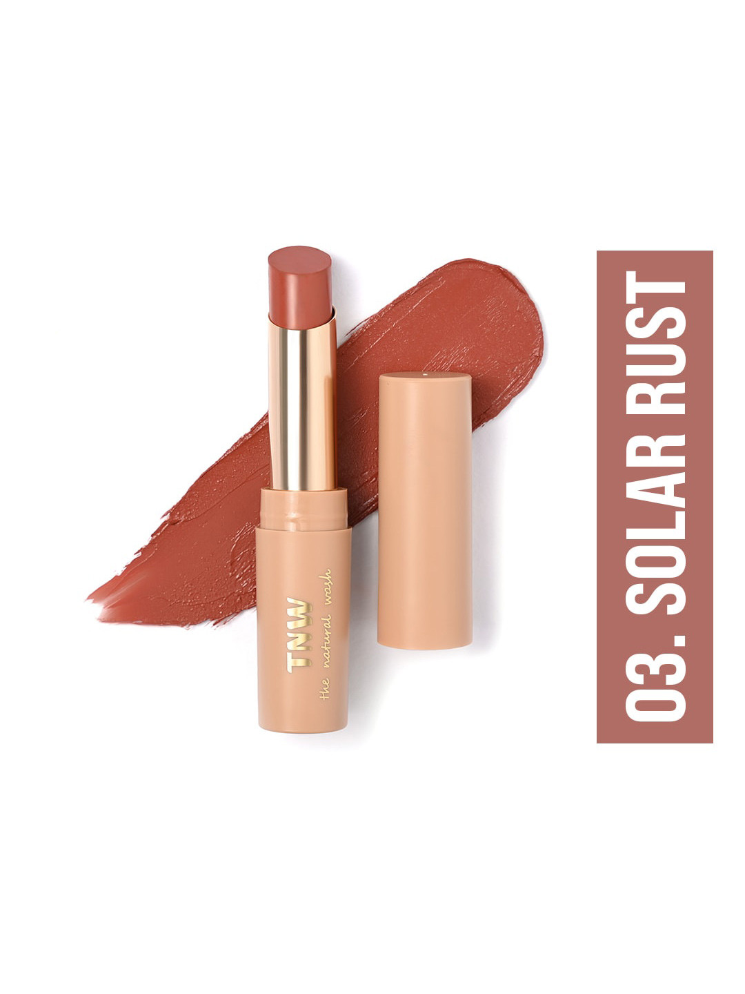 TNW the natural wash Silky Matte Fusion Lip color Lipstick - 3.5g - Solar Rust 03
