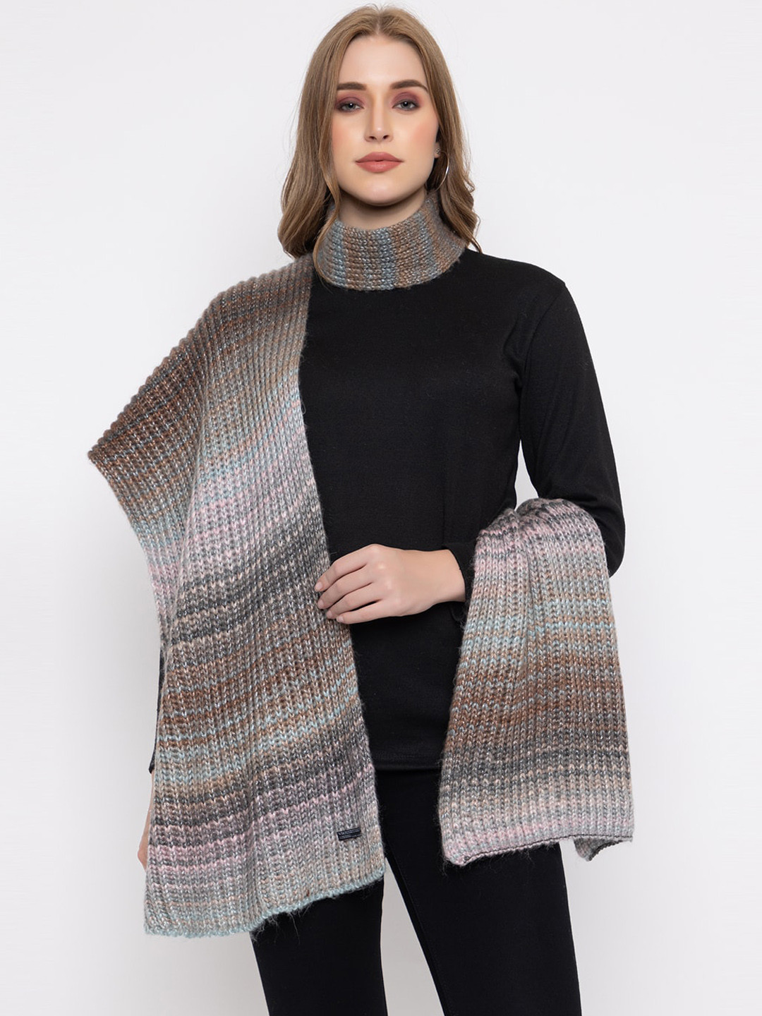 513 Pack of 2 Self Designed Acrylic Muffler & Head Band