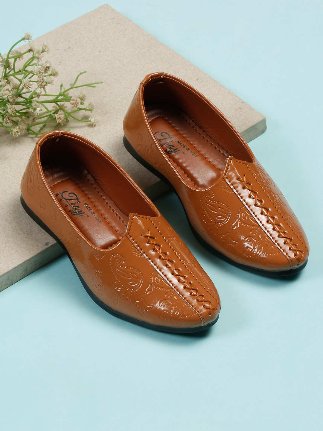 Tiny Bugs Boys Textured Comfort Insole Mojaris