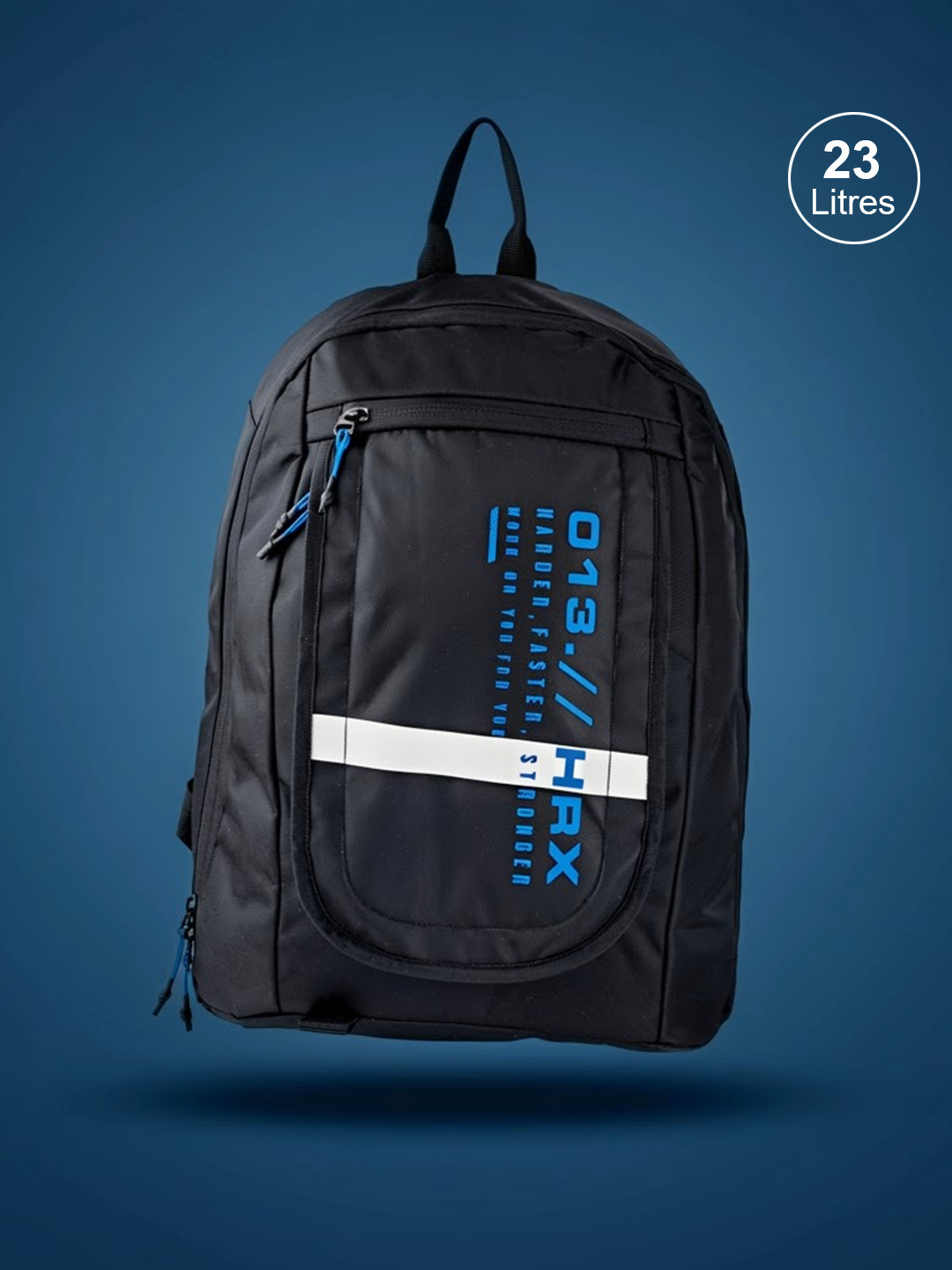 HRX by Hrithik Roshan Unisex Brand Logo Printed Backpack 23L