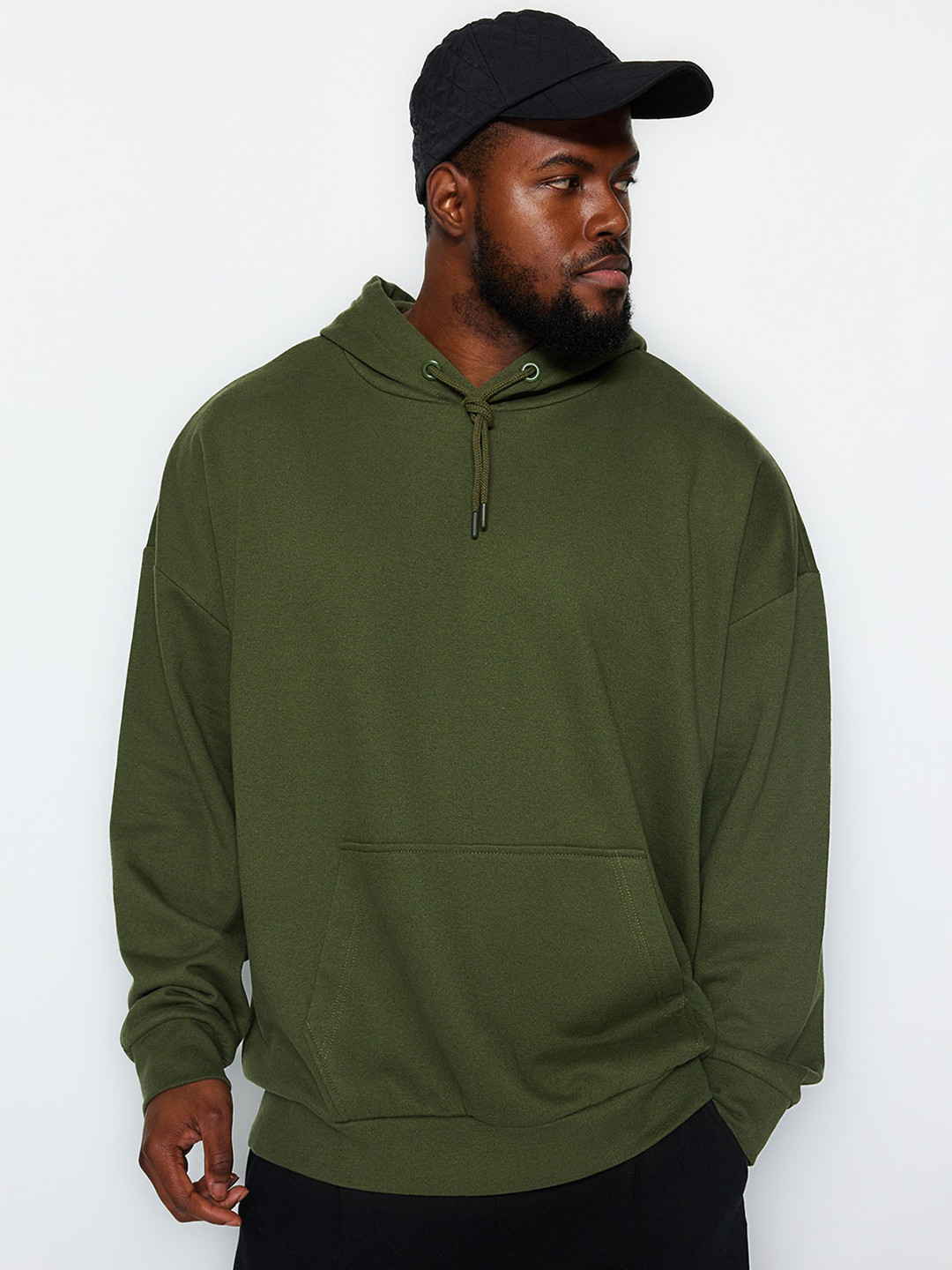 Trendyol Plus Size Hooded Long Sleeves Pullover