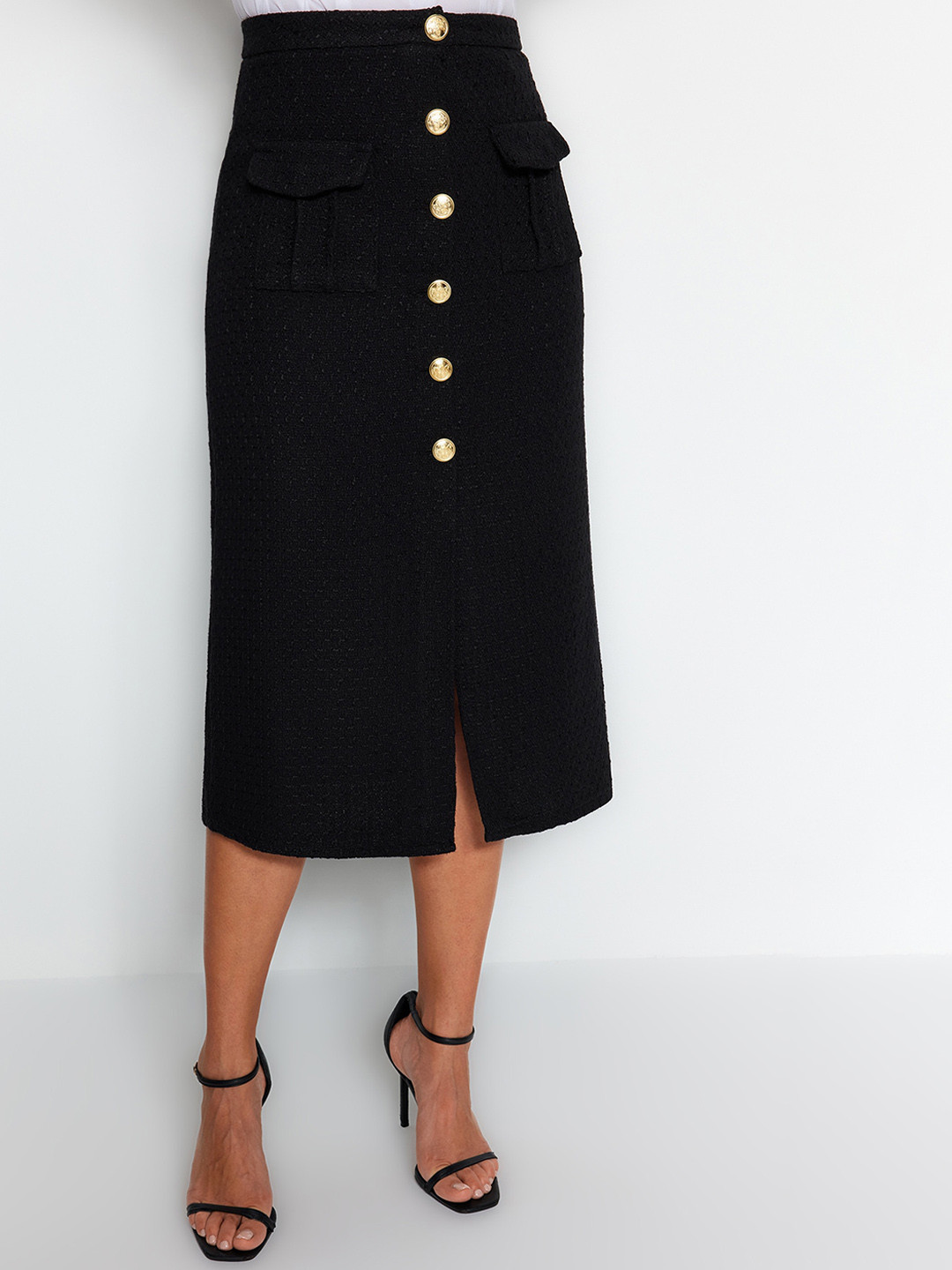 Trendyol Straight Midi Skirt