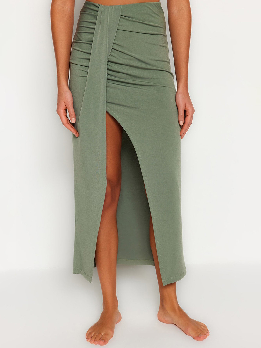 Trendyol Straight Front Slit Maxi Skirt