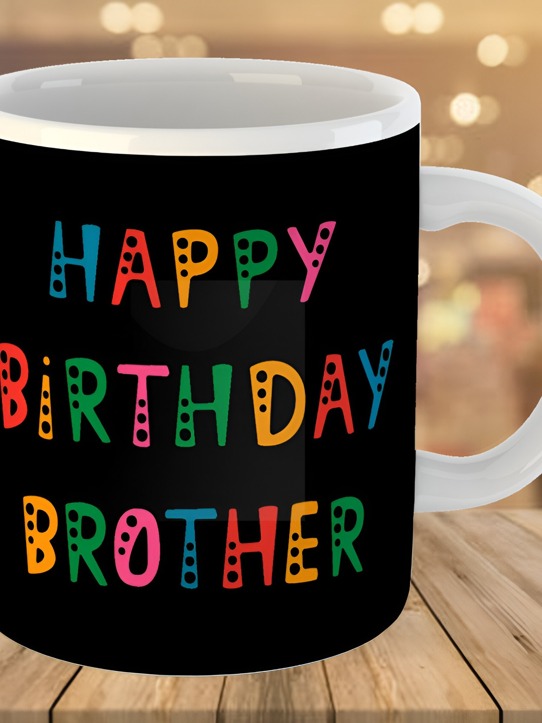 Keviv Black & Pink Text or Slogans Printed Ceramic Glossy Mug 325 ml