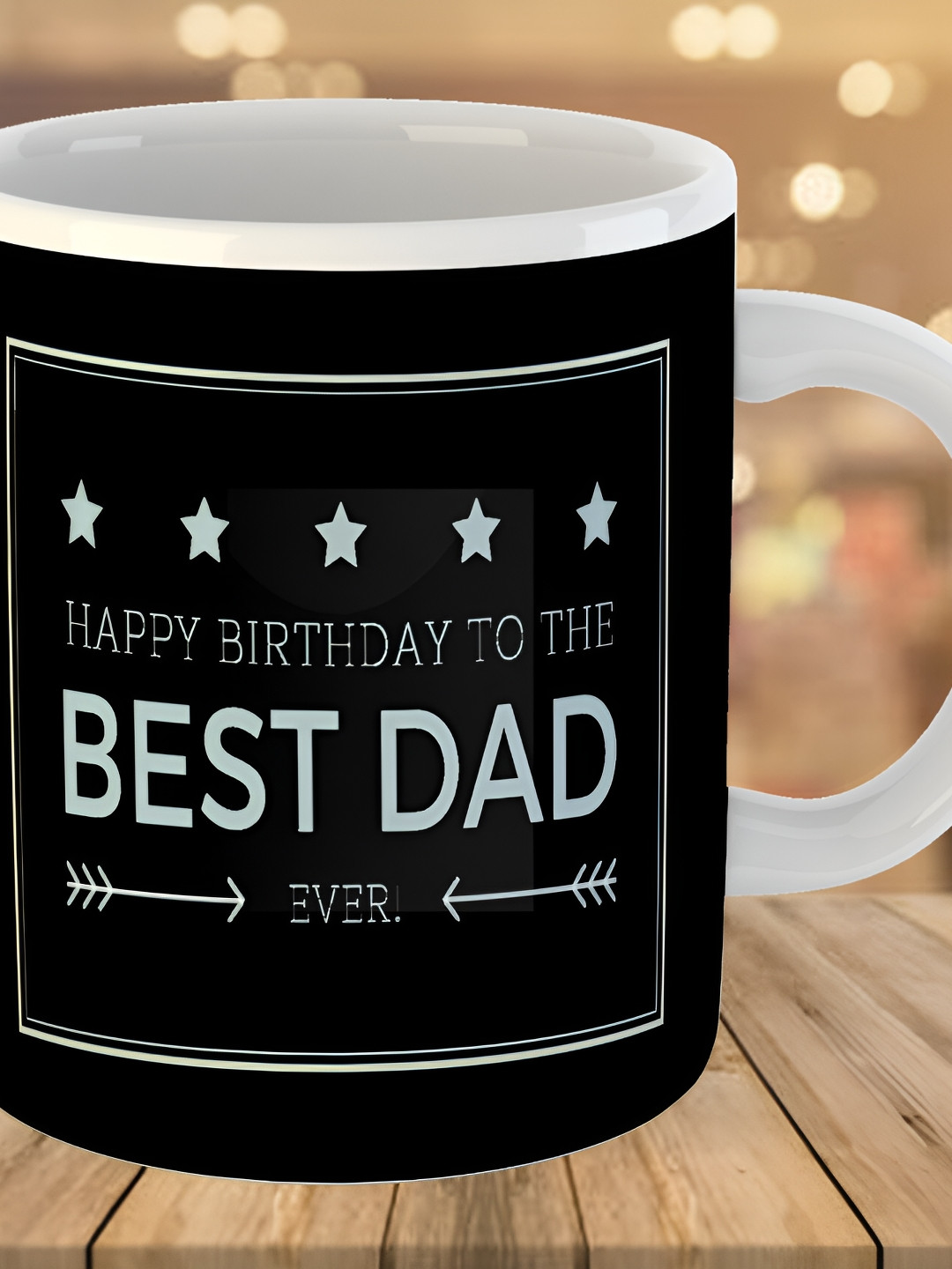 Keviv Black & White Text or Slogans Printed Ceramic Glossy Mug 325 ml