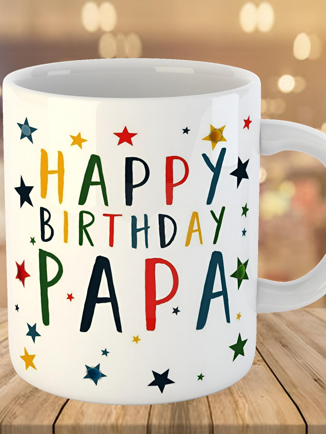 Keviv White & Black Text or Slogans Printed Ceramic Glossy Mug 325 ml