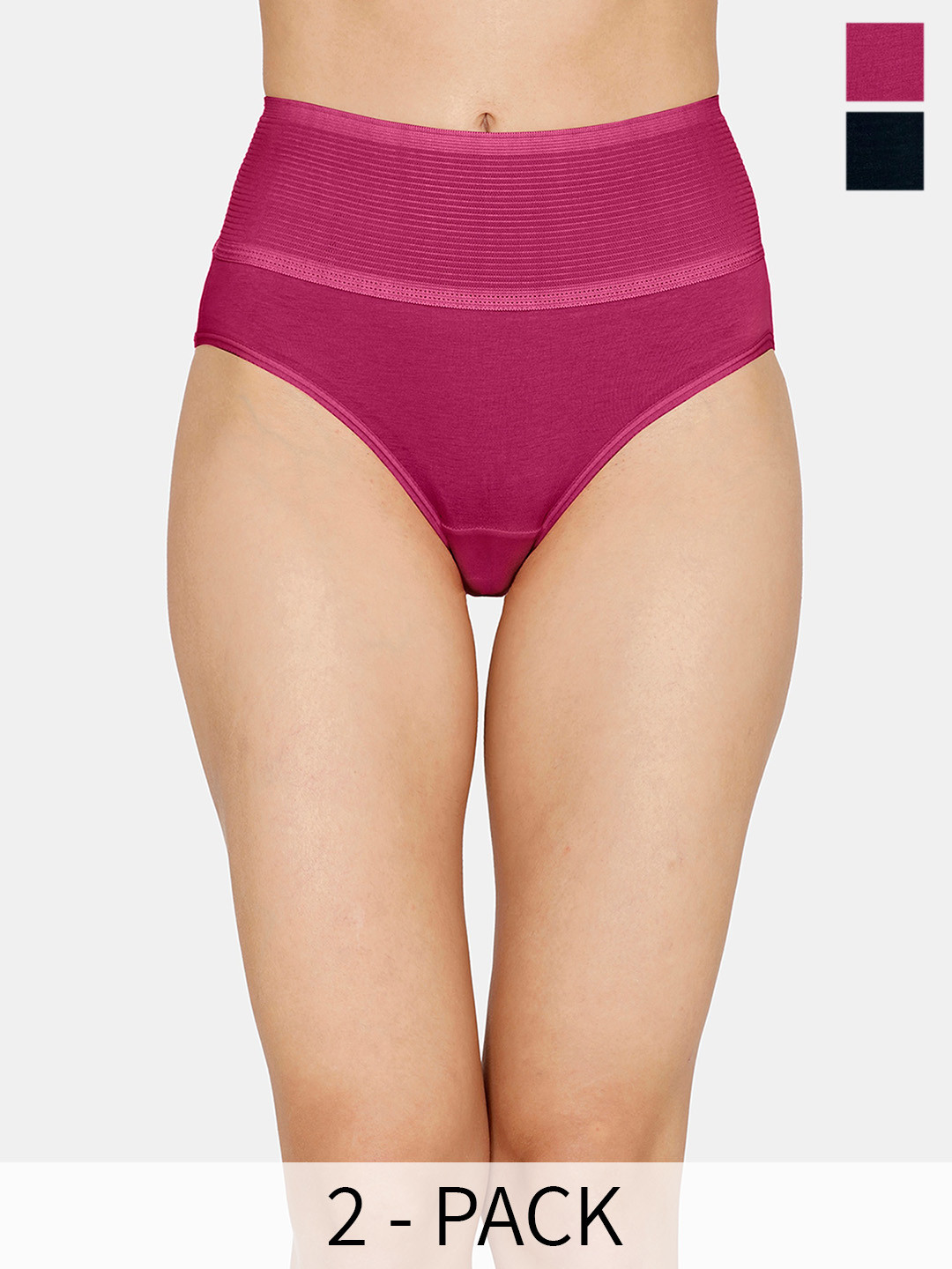 Nejo Pack Of 2 High-Rise Maternity Briefs