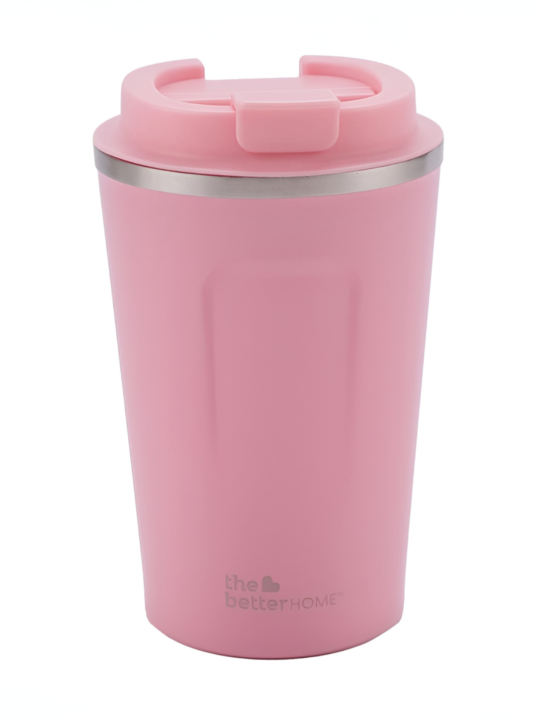 The Better Home Pink Brand Logo Stainless Steel Double Wall Vacuum Shaker - 380ml