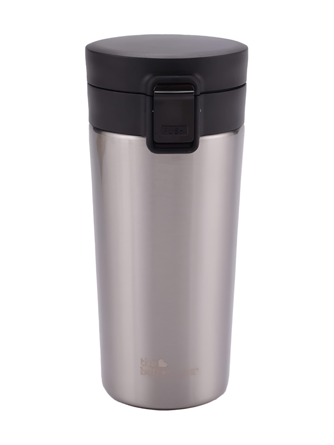 The Better Home Silver Brand Logo Stainless Steel Double Wall Vacuum Flask - 380ml