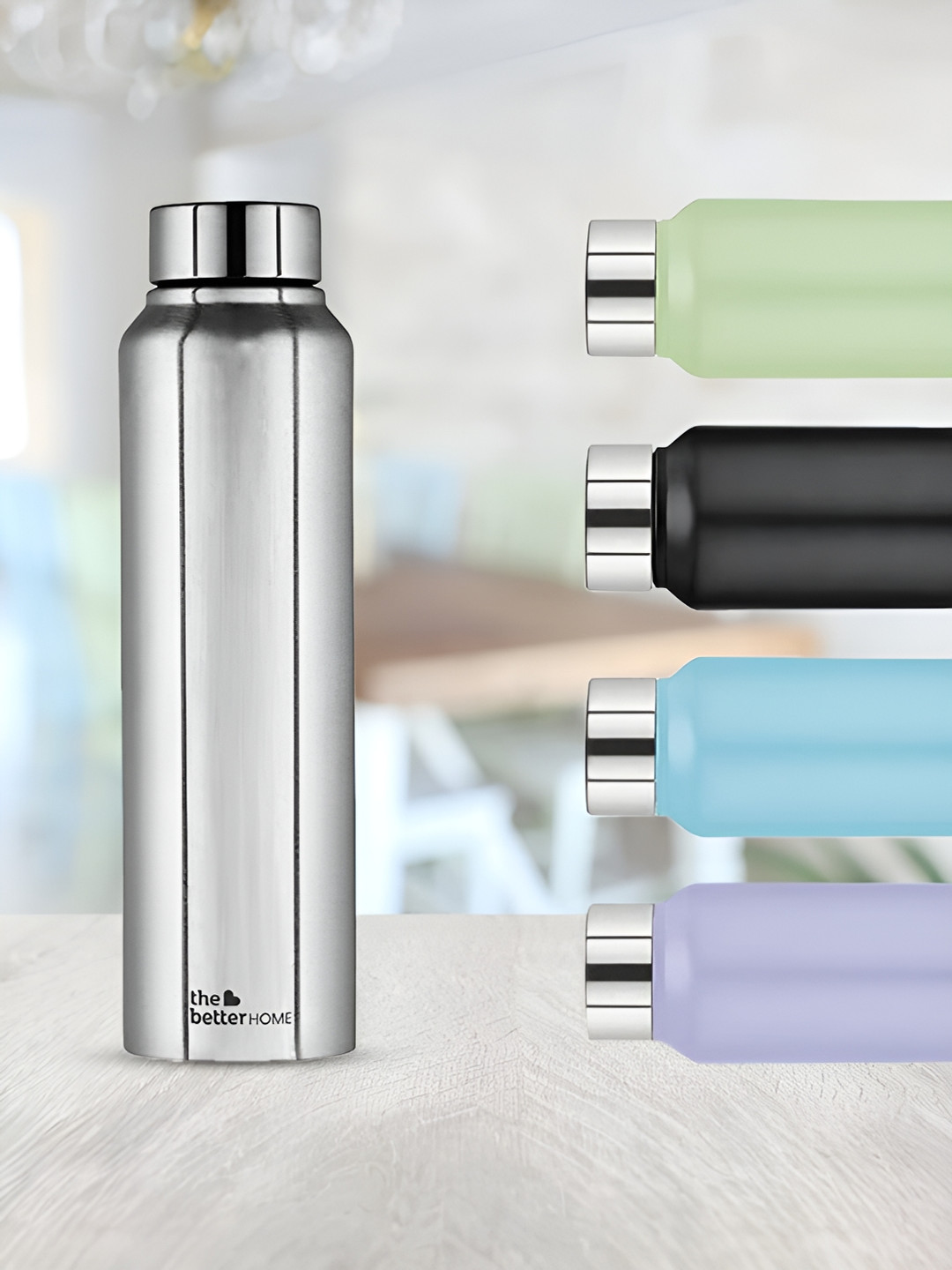 The Better Home Silver Brand Logo Stainless Steel Spill Proof Shaker - 1L