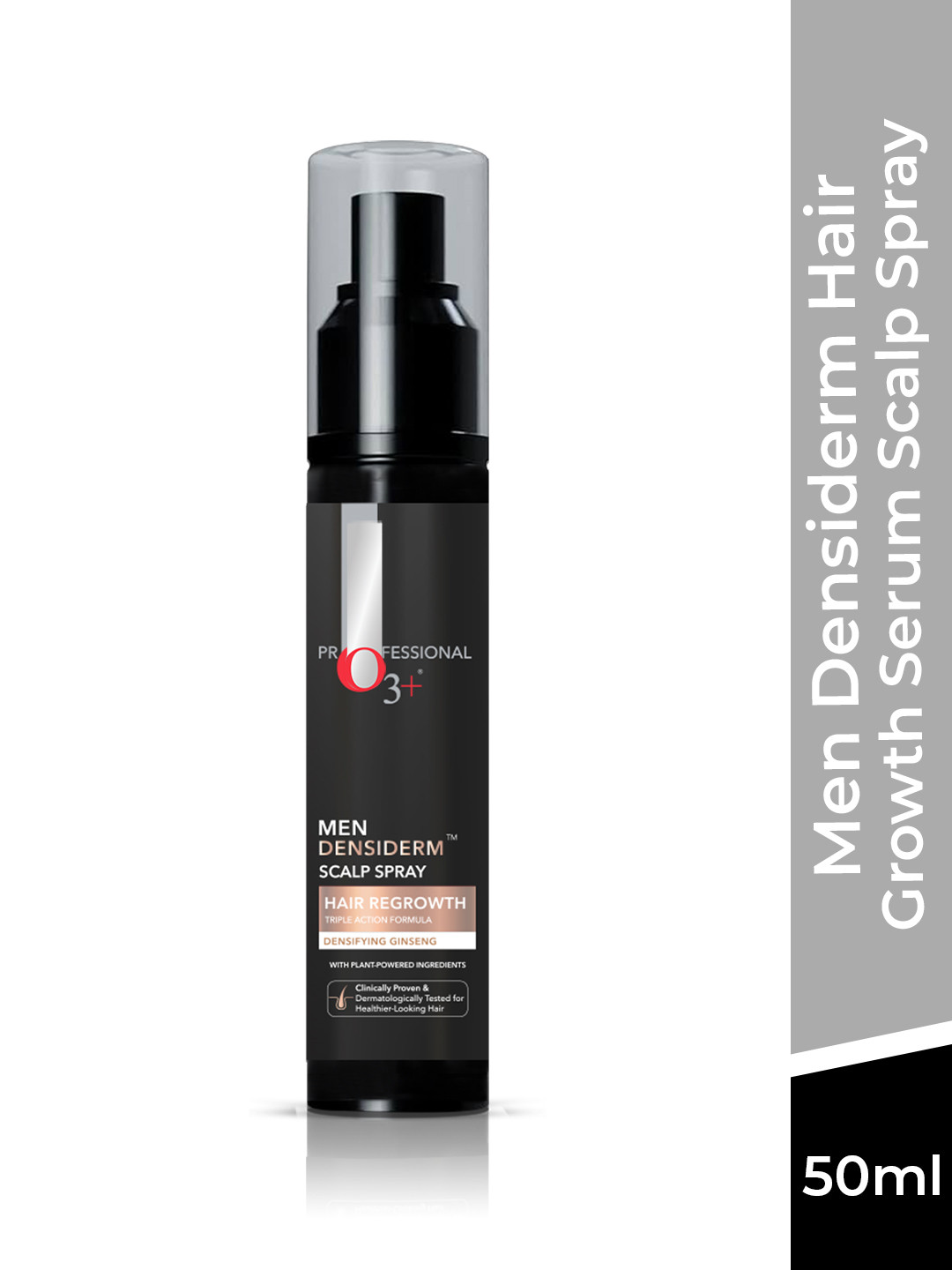 O3+ Men Densiderm Hair Growth Serum Scalp Spray for Hair Fall Control & Hair Growth - 50ml