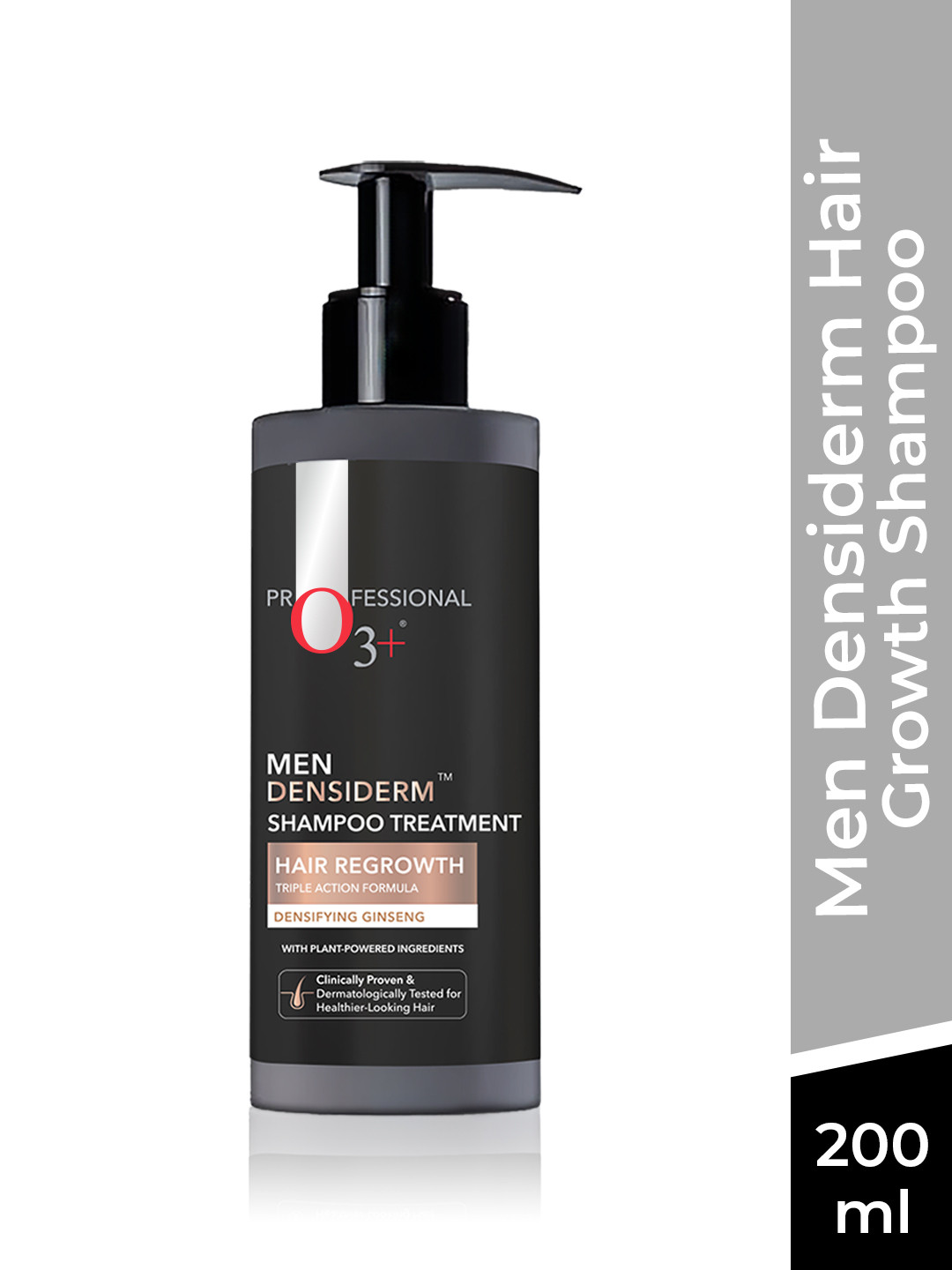 O3+ Men Densiderm Hair Growth Shampoo For Hair Fall & Control Hair Growth - 200 ml