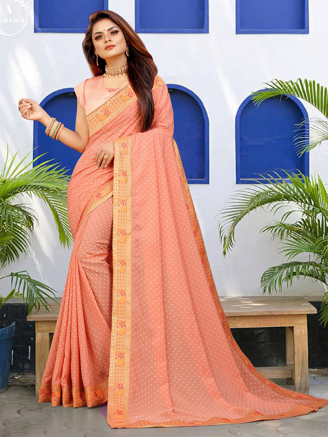 ROOP SUNDARI SAREES Floral Print Georgette Saree