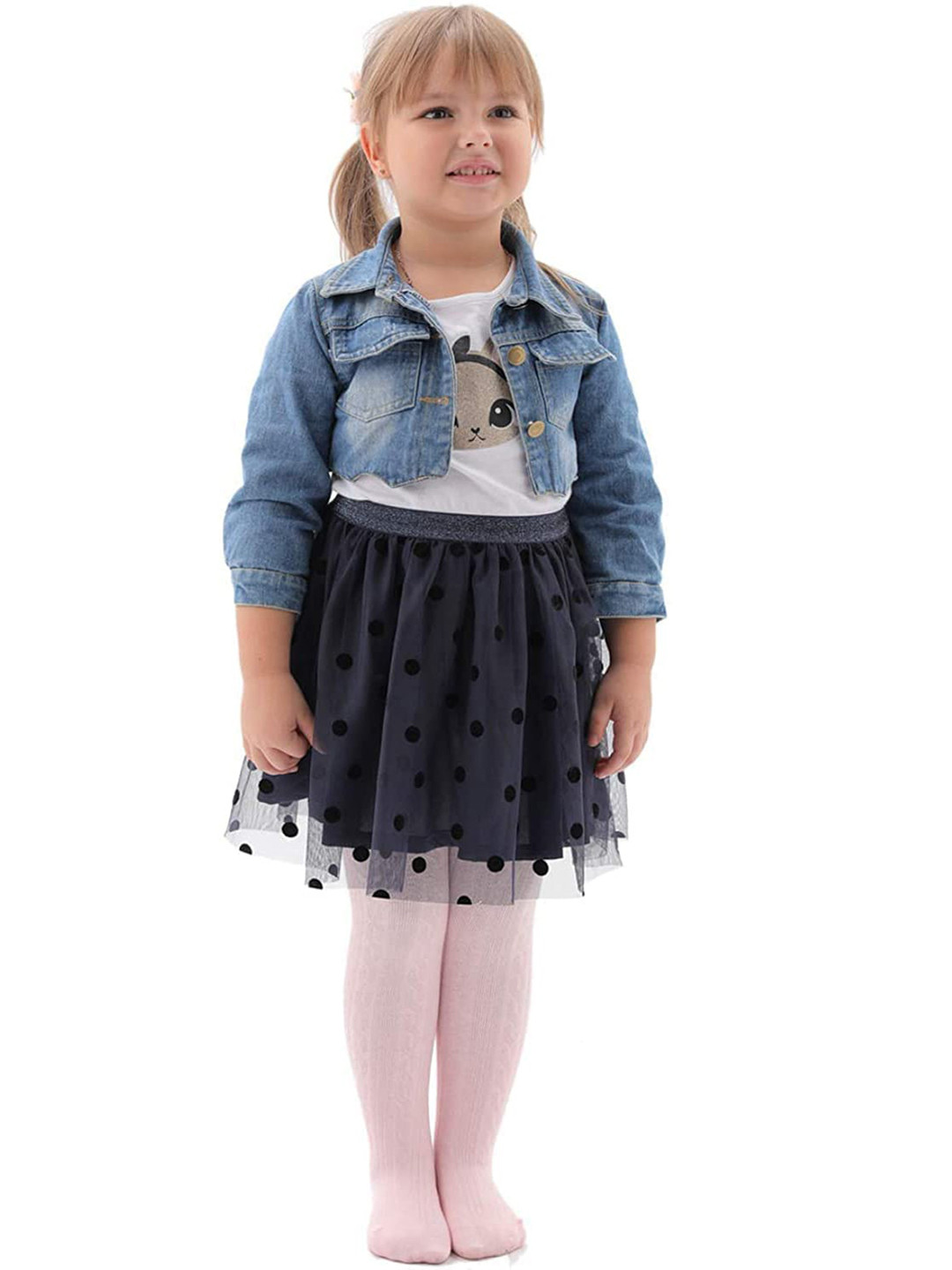 SYGA Girls Self Designed Double Knitted Stockings