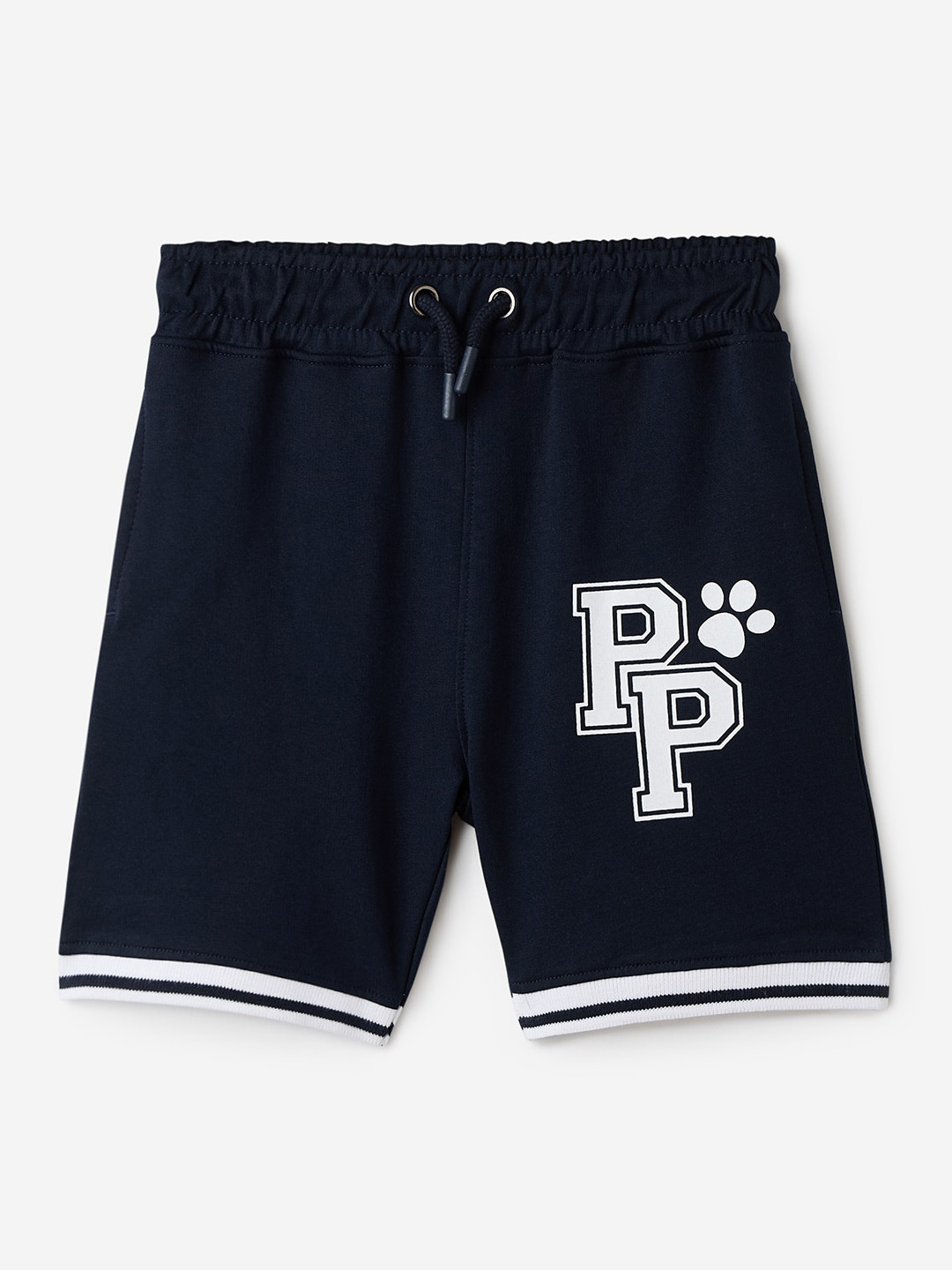 The Souled Store Boys Paw Patrol Typography Printed Mid-Rise Cotton Shorts