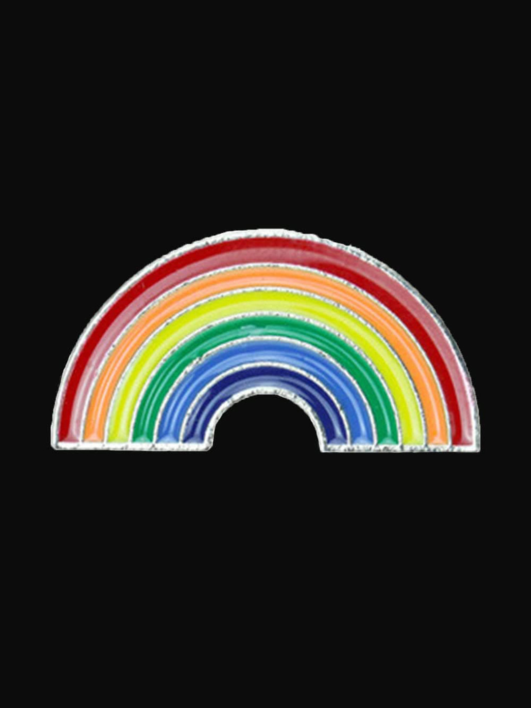 SYGA Alloy Rainbow-Charm Brooch