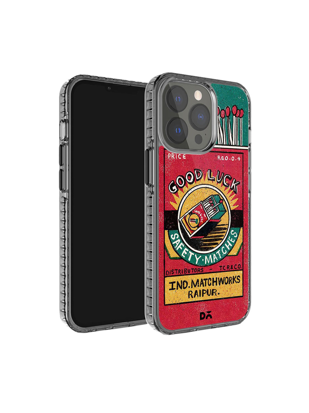 DailyObjects Good Luck Matchbox Printed iPhone 15 Pro Super Slim Back Case