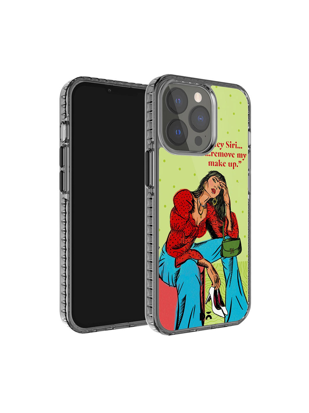 DailyObjects Hey Siri Stride Printed iPhone 15 Pro Super Slim Back Case