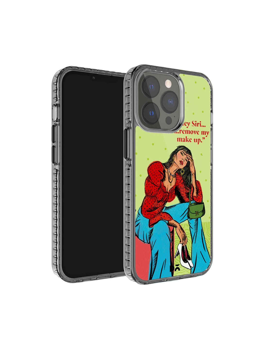 DailyObjects Hey Siri Stride 2.0 Printed iPhone 15 Pro Max Super Slim Back Case