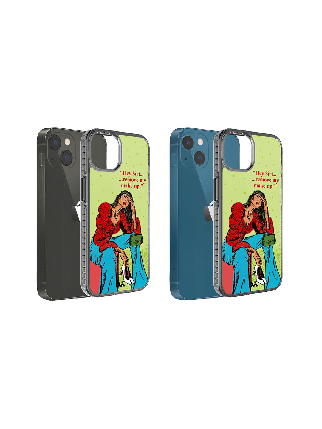 DailyObjects Hey Siri Printed Impact Resistant iPhone 15 Super Slim Back Case