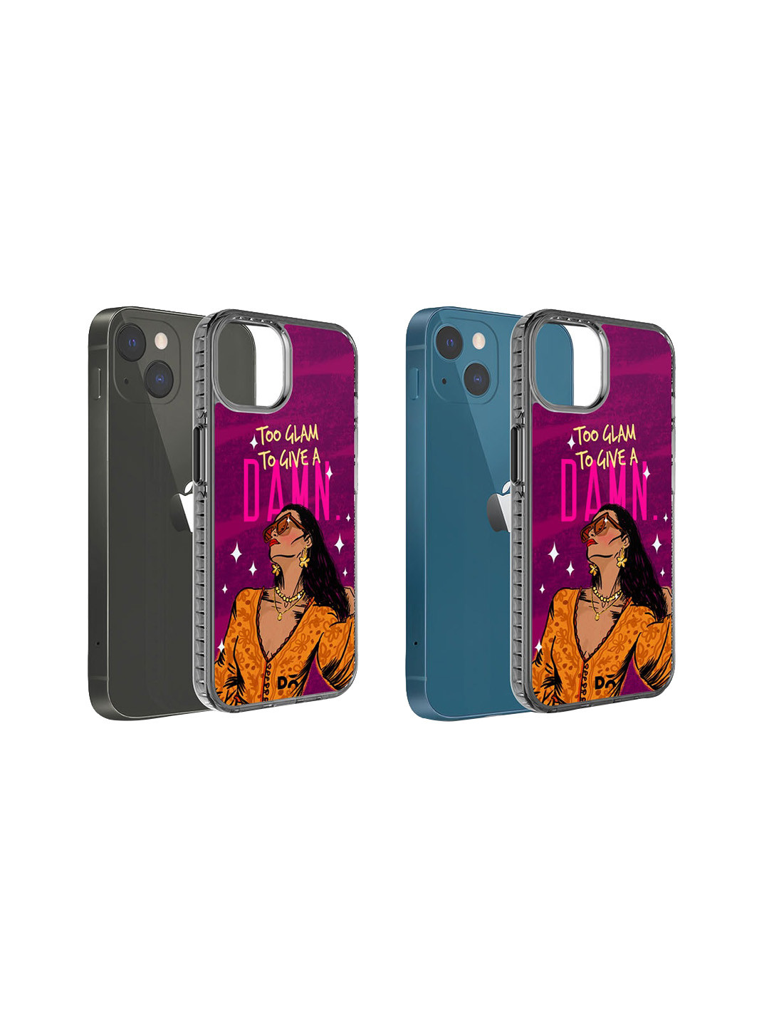 DailyObjects Glam No Damn Stride 2.0 Printed iPhone 15 Super Slim Back Case