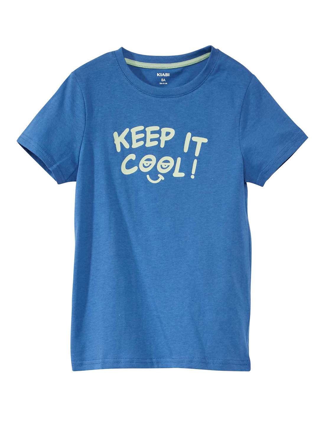KIABI Boys Typography Printed Drop-Shoulder Sleeves Applique T-shirt