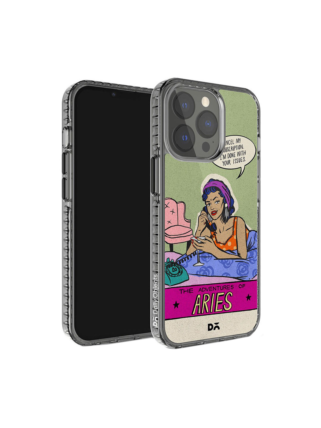 DailyObjects Aries Printed iPhone 14 Pro Max Super Slim Back Case