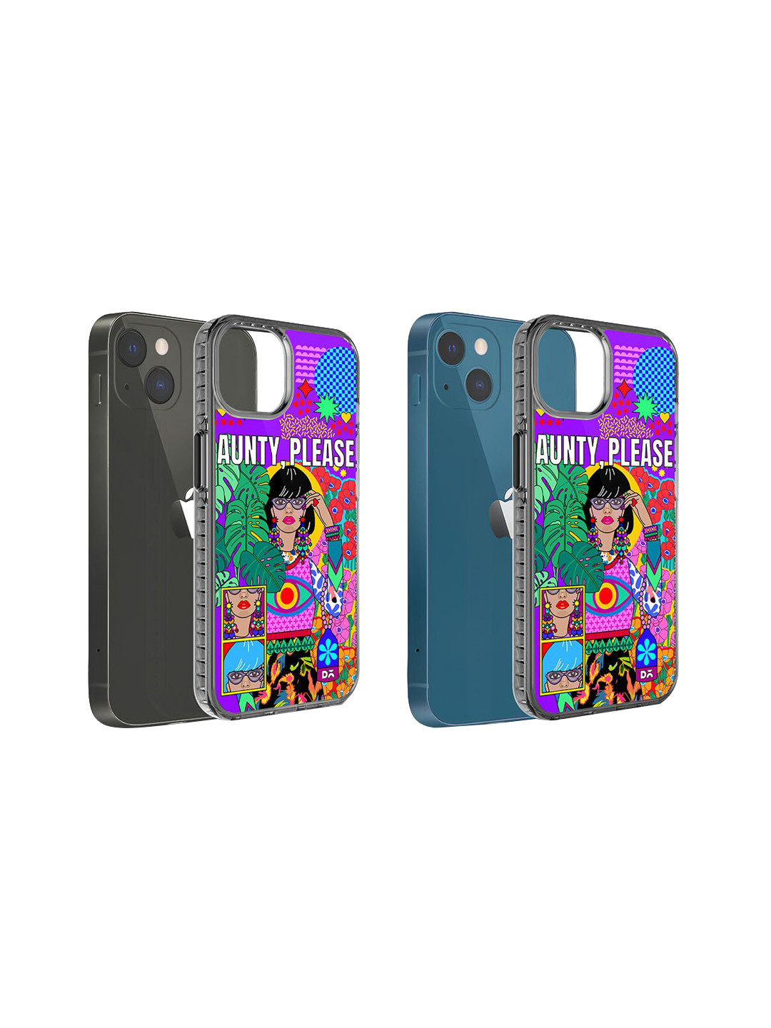 DailyObjects Aunty Please Stride 2.0 Printed iPhone 13 Mini Super Slim Back Case