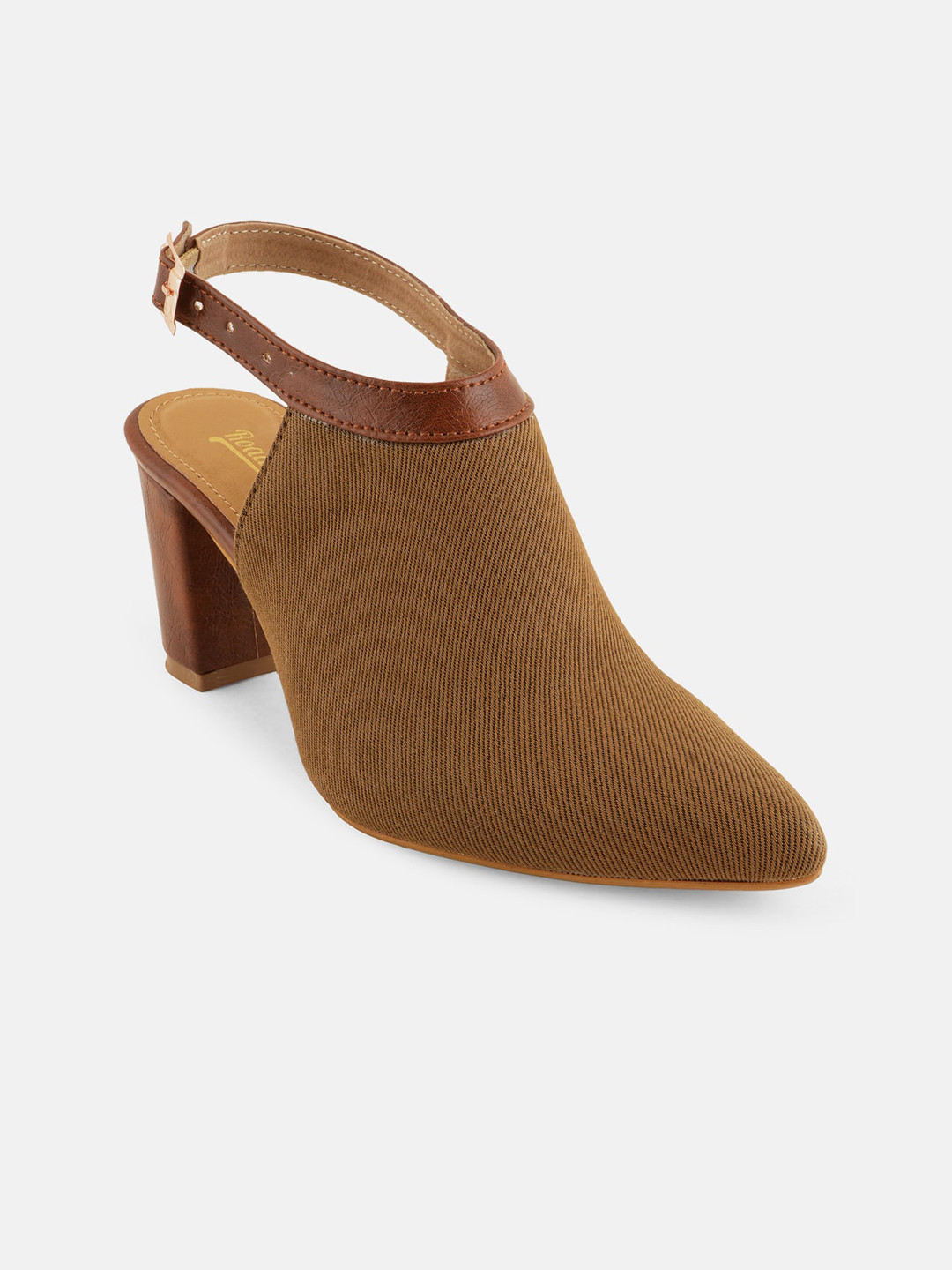The Roadster Lifestyle Co. Textured Pointed Toe Block Heels