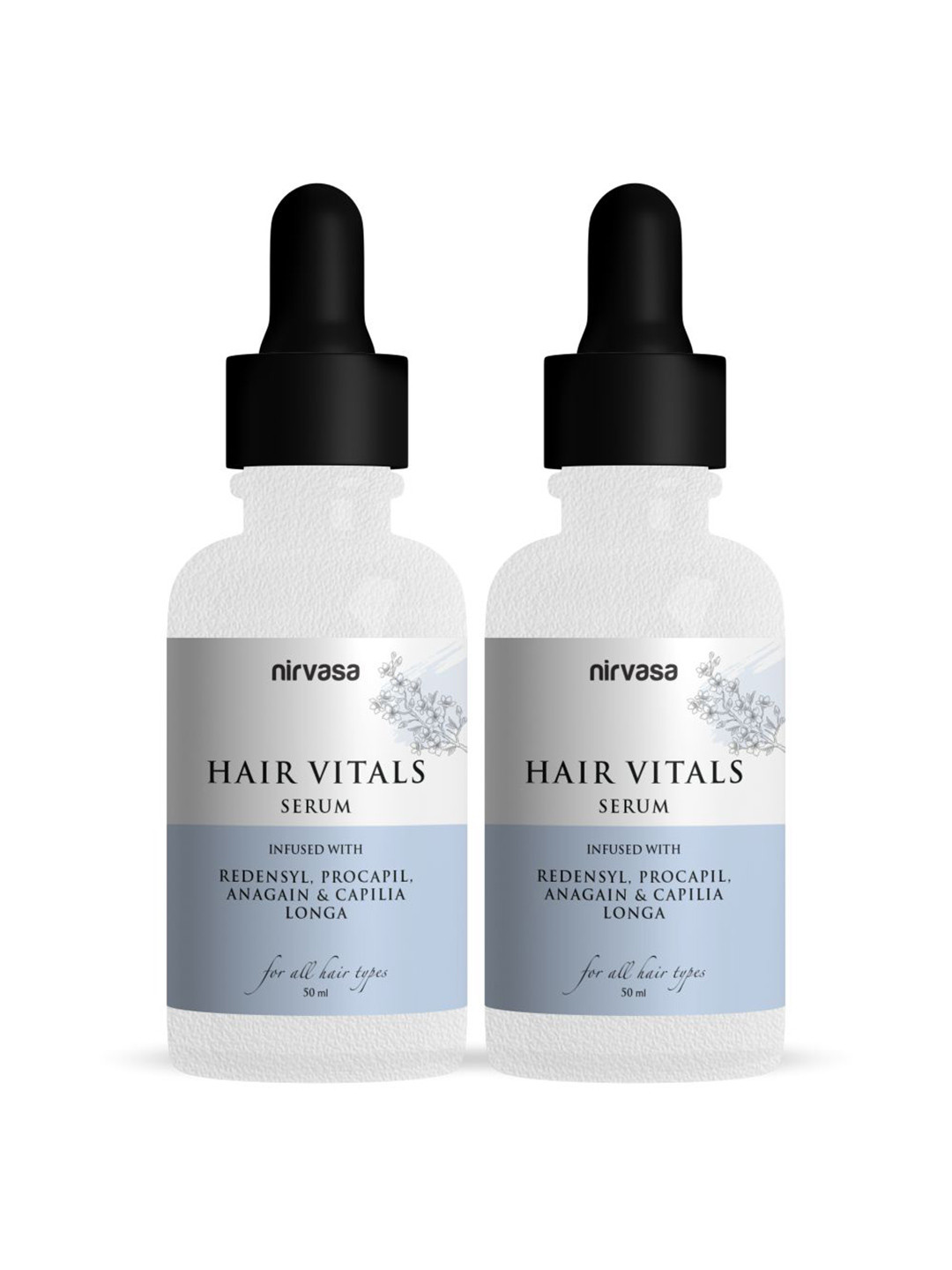 Nirvasa 2-Pcs Hair Vitals Serum For Hairfall Control - 50ml Each