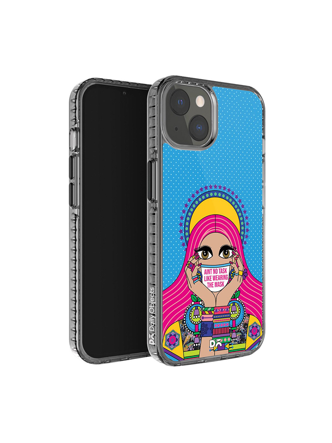 DailyObjects Mask-Up Millennial Stride 2.0 Printed iPhone 14 Super Slim Back Case