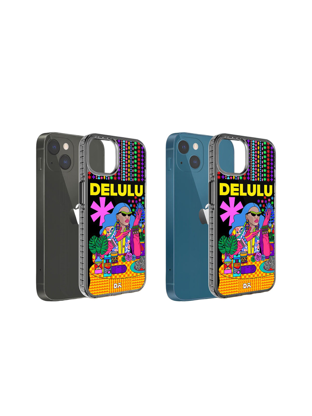 DailyObjects Delulu Printed Stride 2.0 Impact Resistant iPhone 15 Plus Phone Back Case