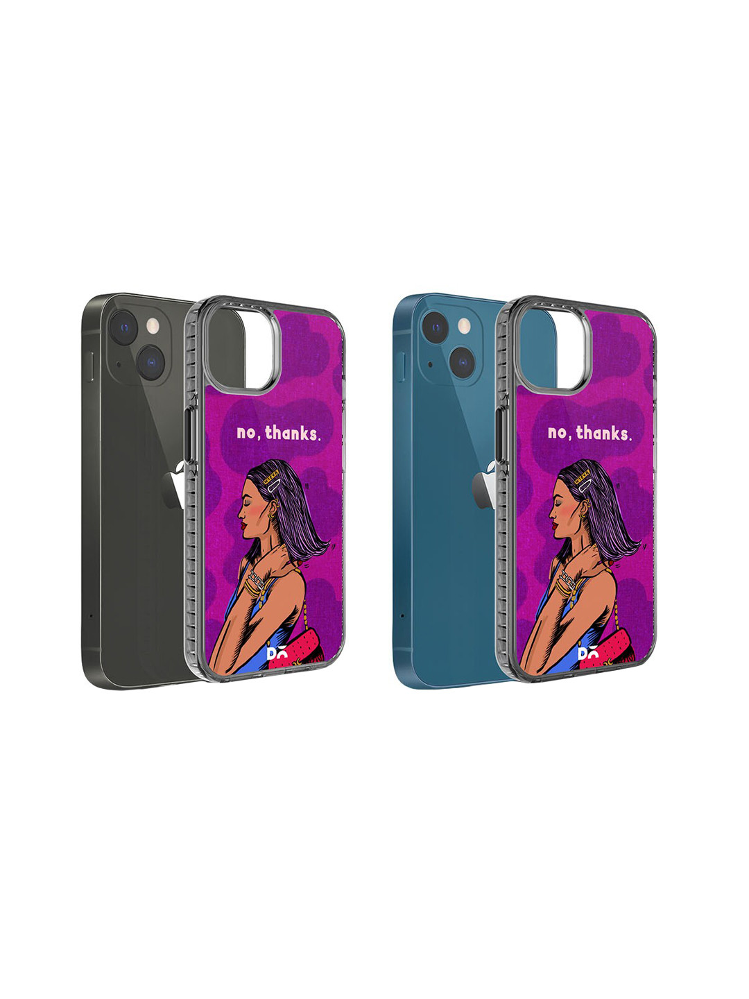 DailyObjects No thanks Stride Printed iPhone 15 Back Case