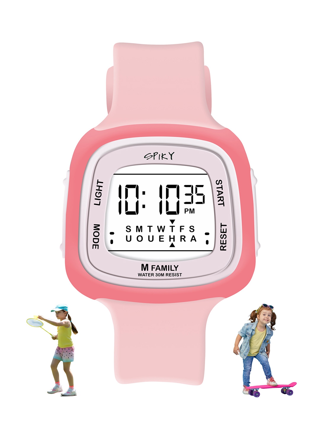 Buy Spiky Kids Printed Dial Digital Automatic Watch SPKEVA16 C4 PNK Watches for Unisex Kids 27136628 Myntra