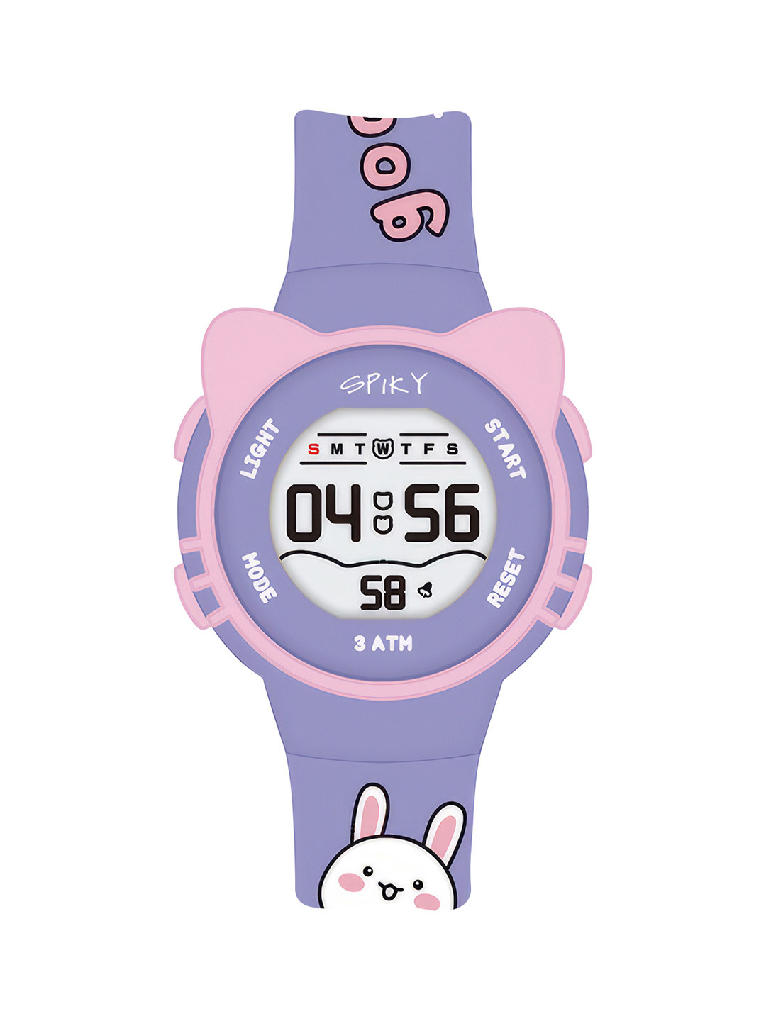 Spiky Kids Embellished Dial Digital Automatic Watch SPKEVA17_C2_PUR