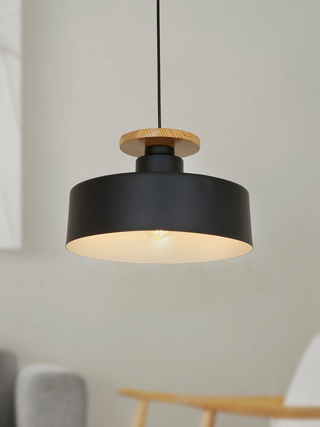 Fos Lighting Black & Brown Abstract Shaped Ceiling Lamps