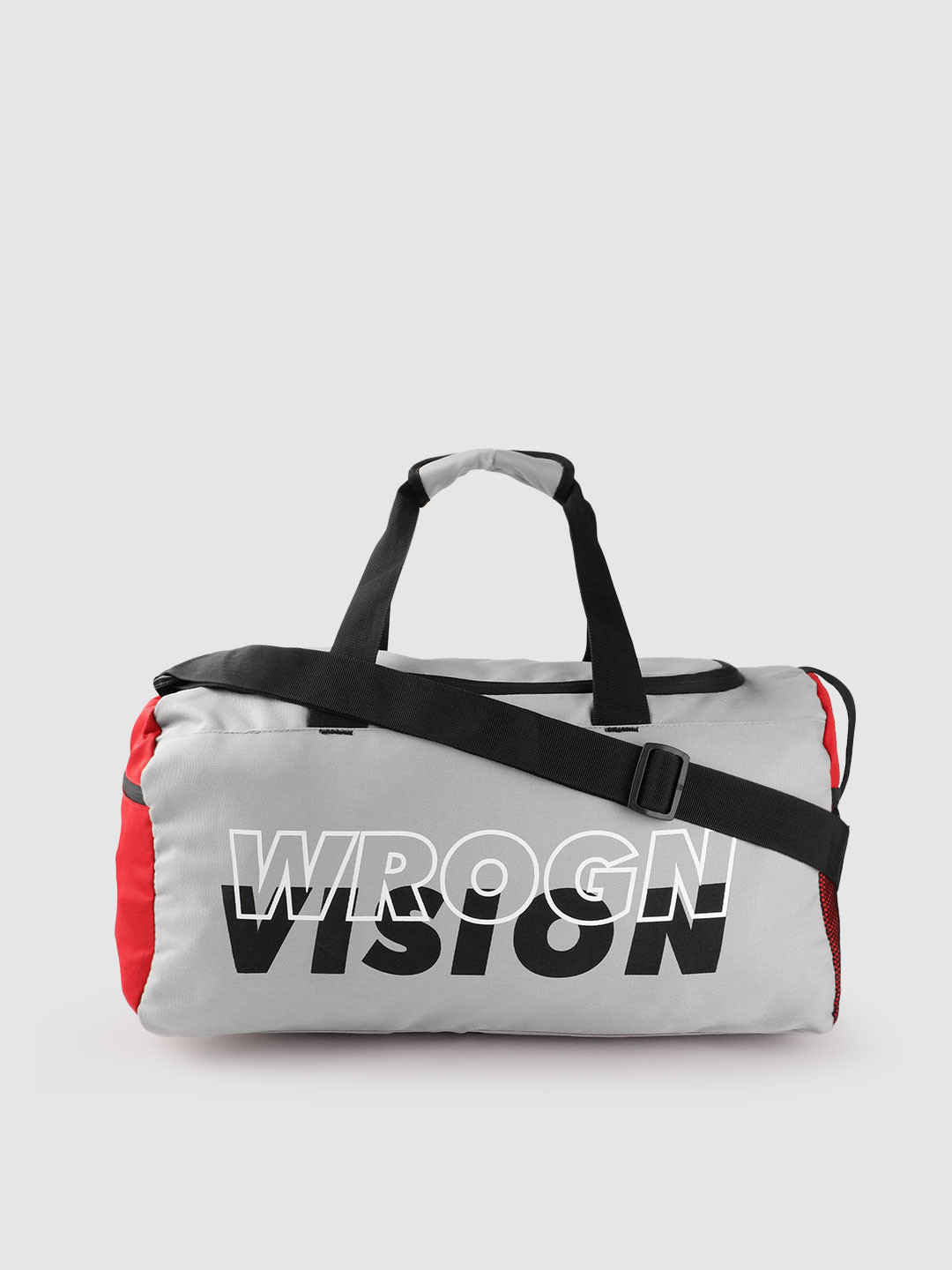 WROGN Brand Logo Printed Medium Duffel Bag