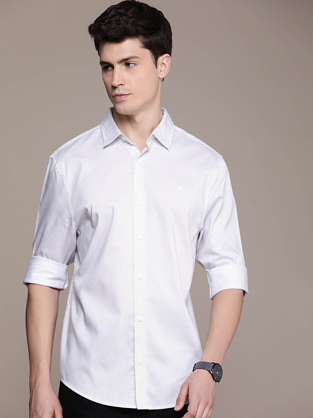 Calvin Klein Jeans Geometric Printed Casual Shirt