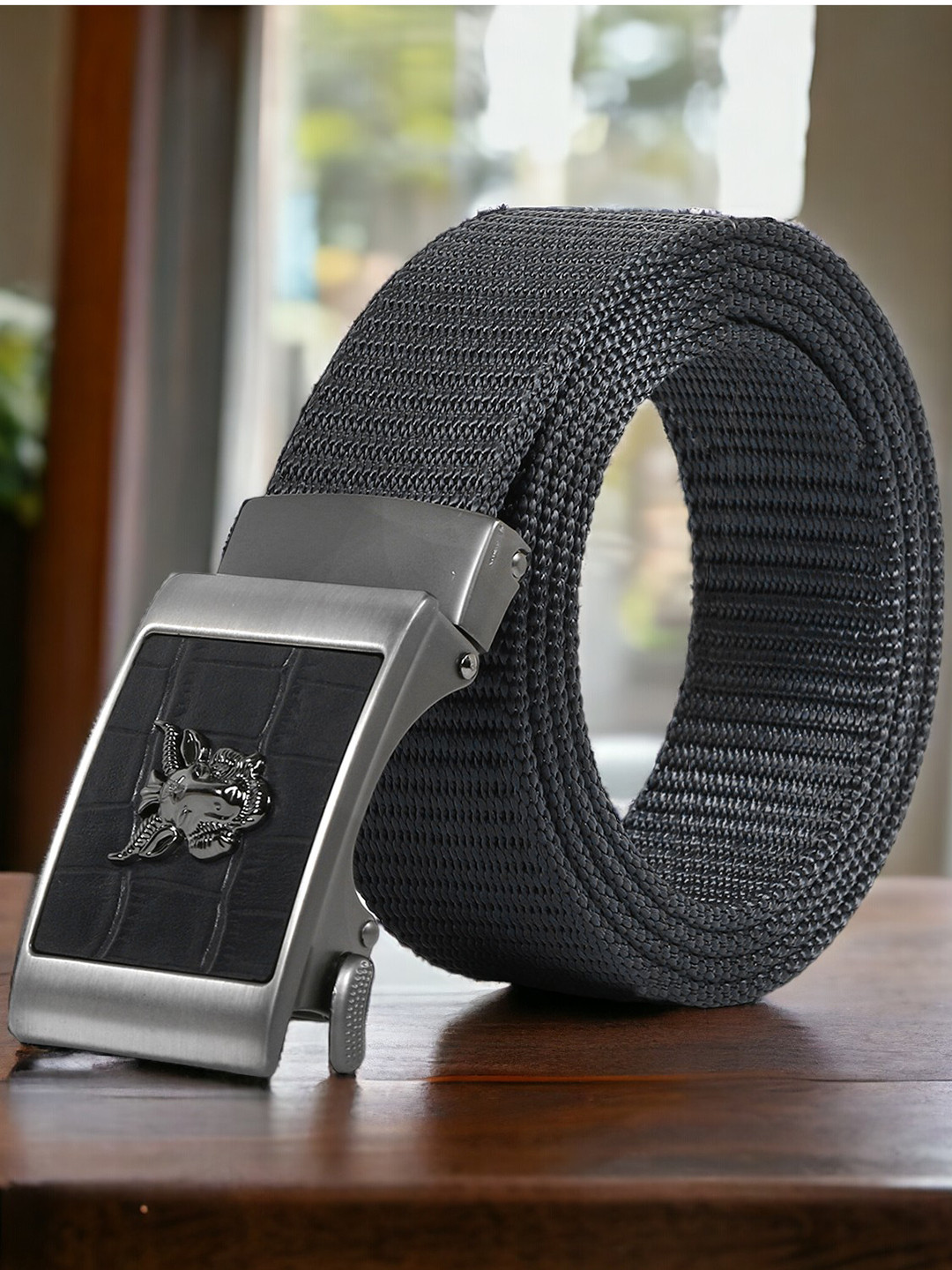 Kastner Men Woven Designed Slim Belt