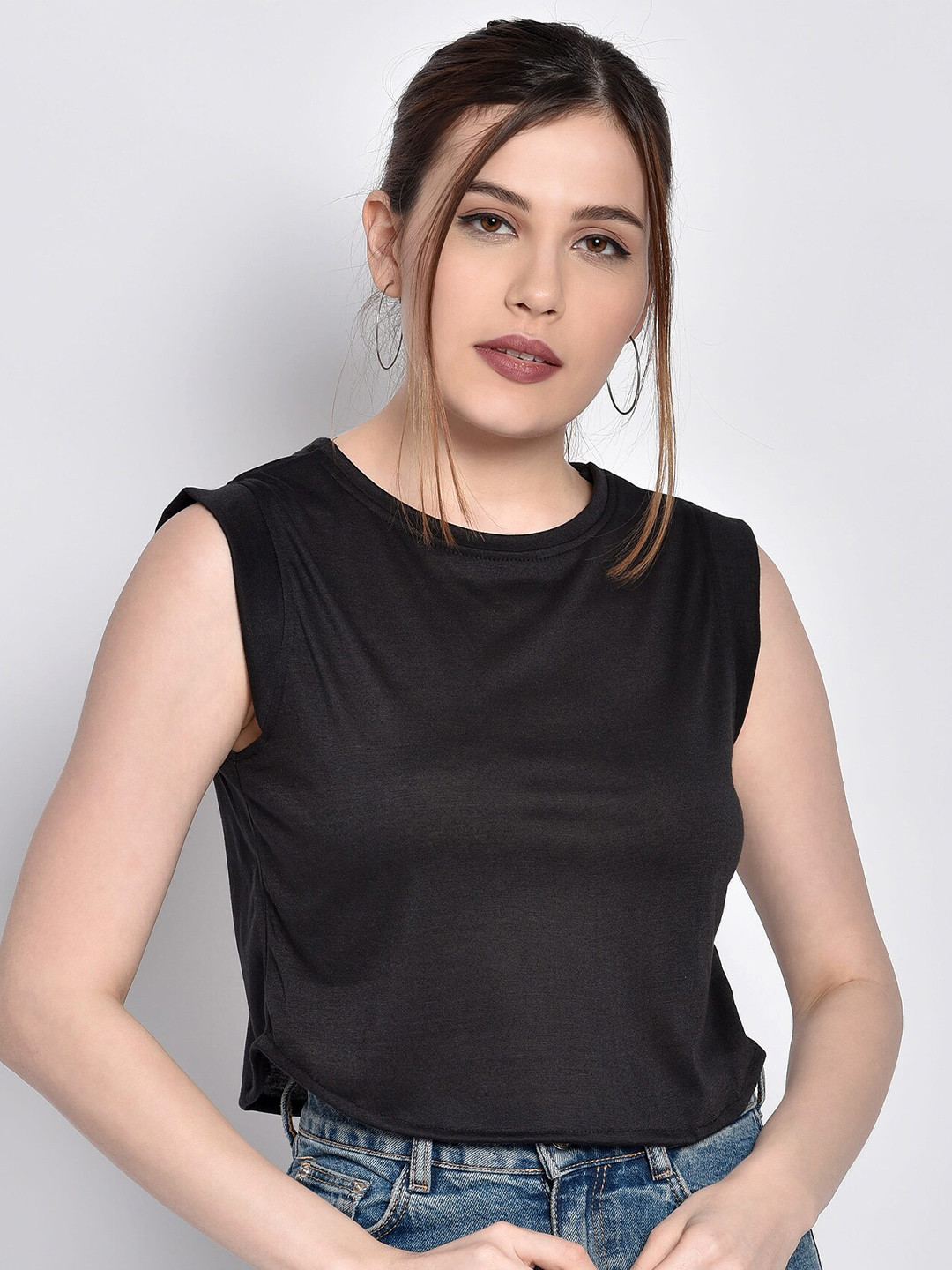 CHIMPAAANZEE Round Neck Sleeveless Tank Top