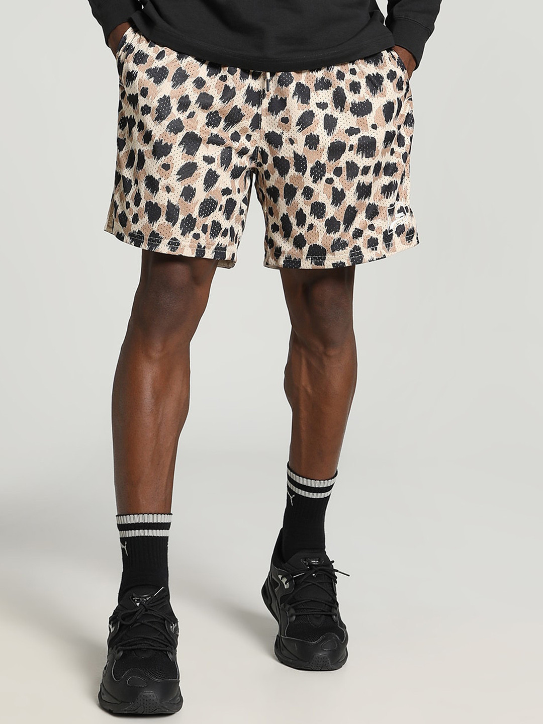 Puma UPTOWN AOP Men Printed Relaxed Fit Sports Shorts