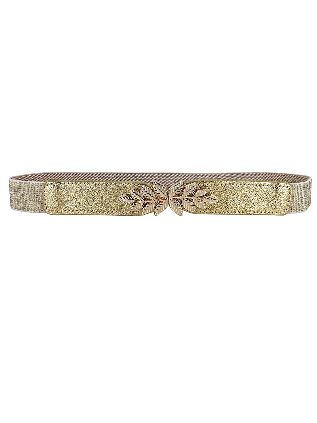 REDHORNS Women Leaf Textured Elastic Waist Belt