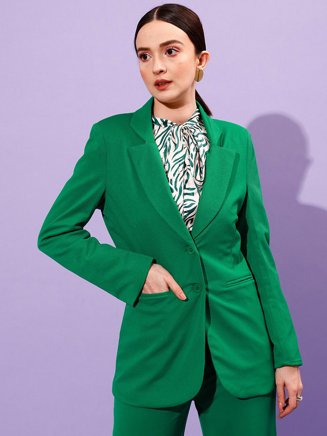 STREET 9 Single-Breasted Slim-Fit Blazer