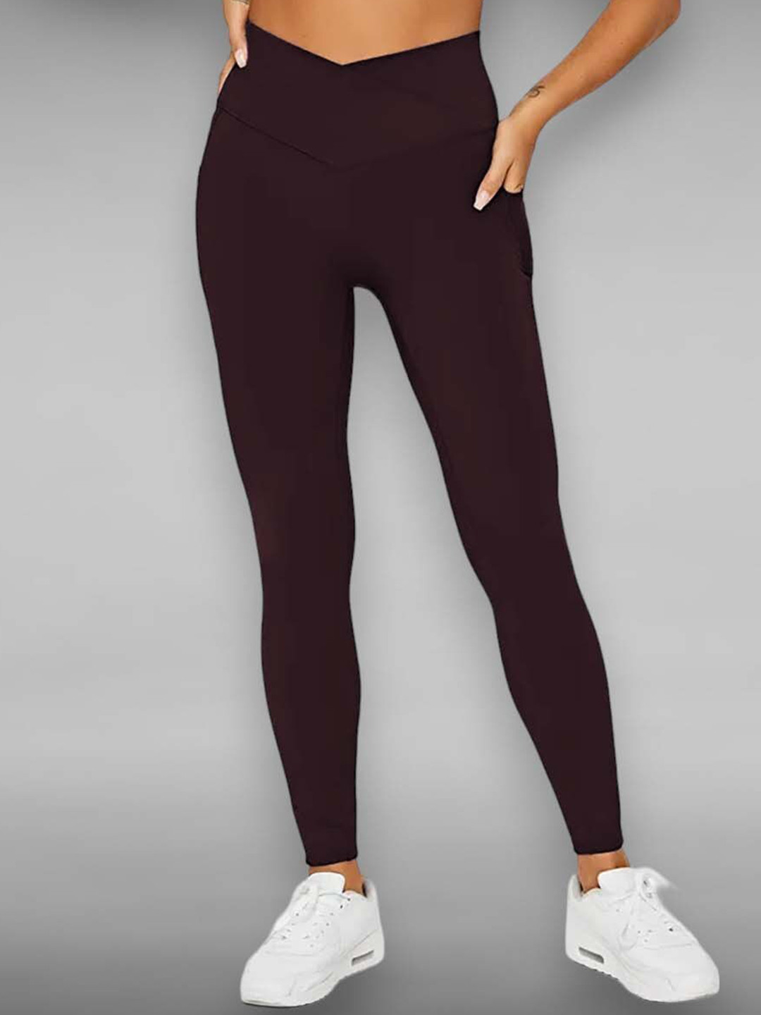 IMPERATIVE Women Slim-Fit Ankle-Length Yoga Tights