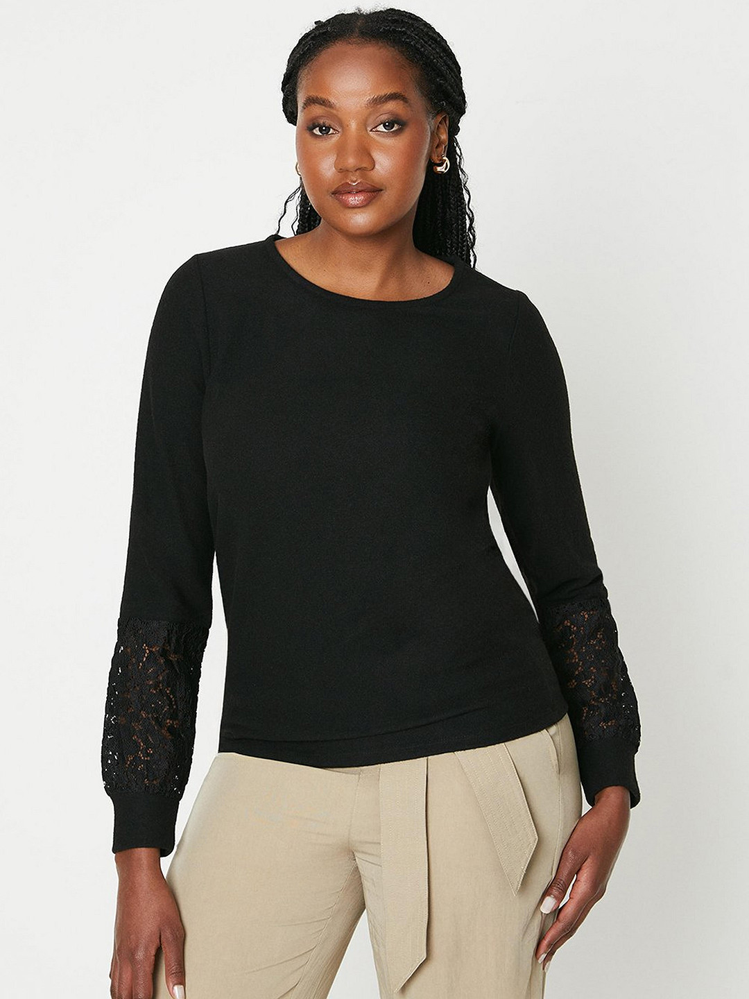 DOROTHY PERKINS Lace Cuff Top