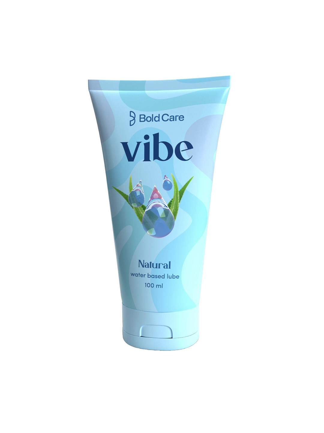 Bold Care Natural Vibe Aloe Vera Water Based Lube with Glycerine & Green Tea - 100 ml