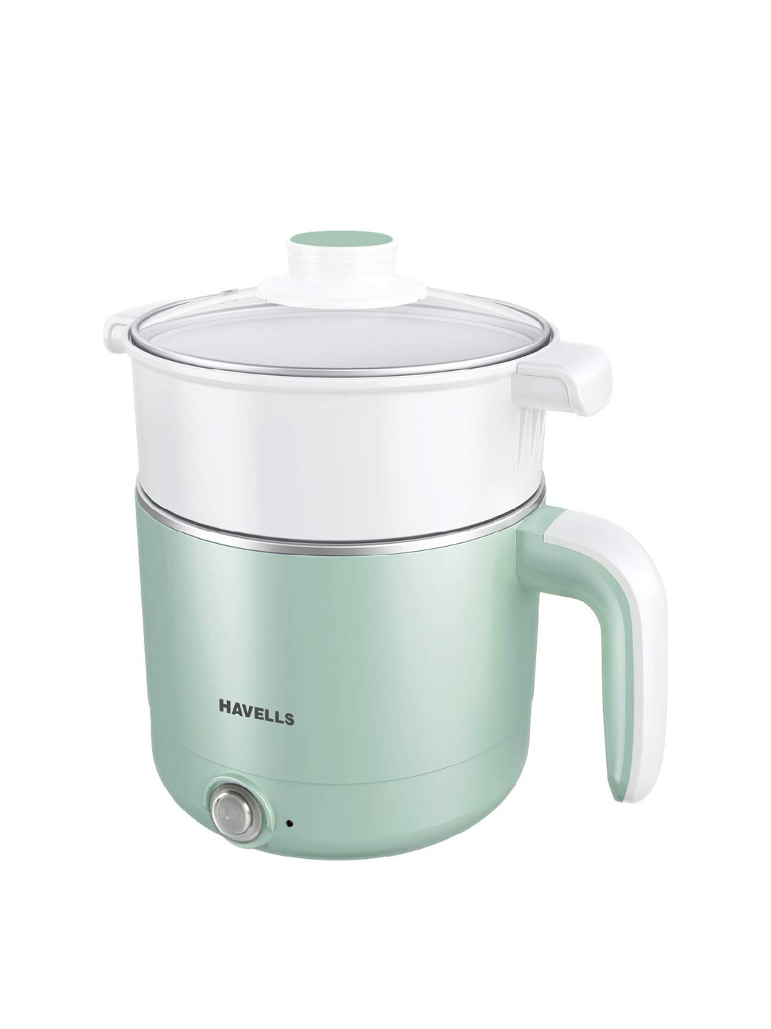 Havells White & Green 650W SS Cool Touch Body Dual Temperature Control Electric Kettle