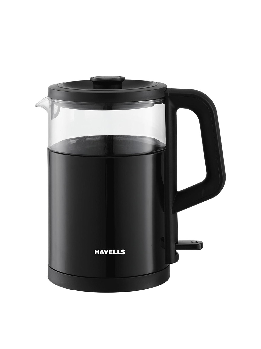 Havells Marino 1200W Double Wall Glass Stainless Steel Base Electric Kettle